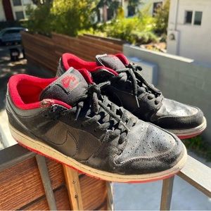 Nike Sb Dunk Low Black Cement Mens Size 11.5